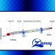 Tubo Laser 130w Pico 150w Yongli H6 8.500hrs Máquina Laser Co² Tubo Laser 130w Pico 150w Yongli H6 8.500hrs Máquina Laser Co²