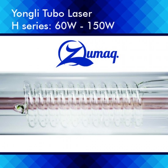 Tubo Laser 130w Pico 150w Yongli H6 8.500hrs Máquina Laser Co² Tubo Laser 130w Pico 150w Yongli H6 8.500hrs Máquina Laser Co²