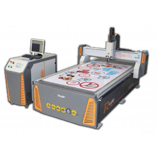 Máquina Fresadora Router CNC Ruijie 1325 CCD - Corte Contorno Automático Máquina Fresadora Router CNC Ruijie 1325 CCD - Corte Contorno Automático
